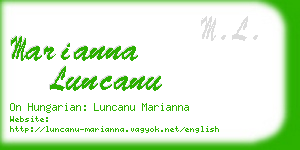 marianna luncanu business card
